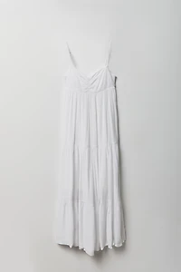 Robe maxi volantée cintrée pour fille