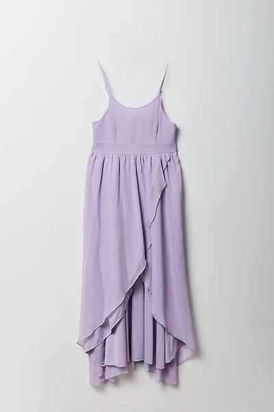 Girls Chiffon Maxi Wrap Dress