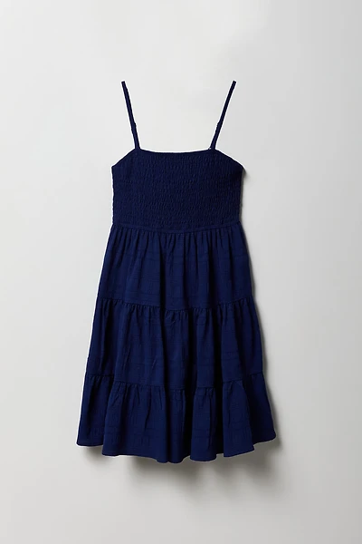 Robe volantée smockée pour fille