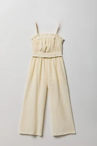 Girls Textured Tank & Pant Set
