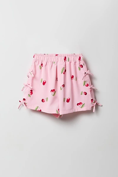 Girls Bow Detail Short