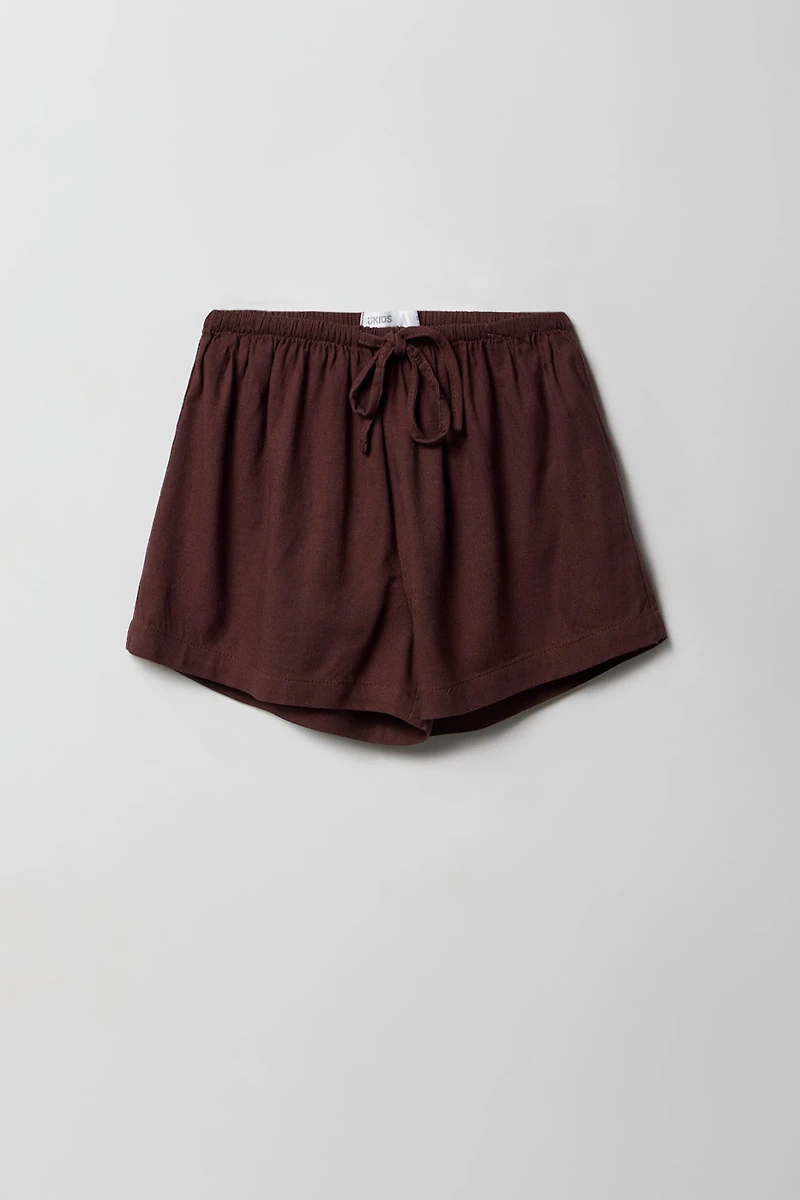 Girls Linen-Blend Short
