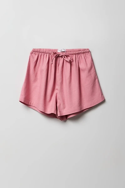 Girls Linen-Blend Short