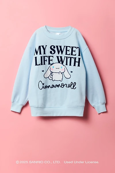 Cinnamoroll™ Girls Flock Print Fleece Sweatshirt