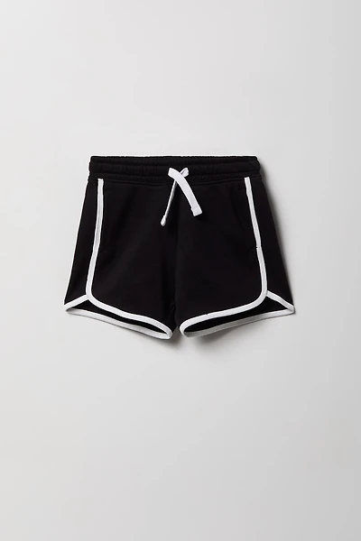 Girls Luxe French Terry Active Dolphin Short