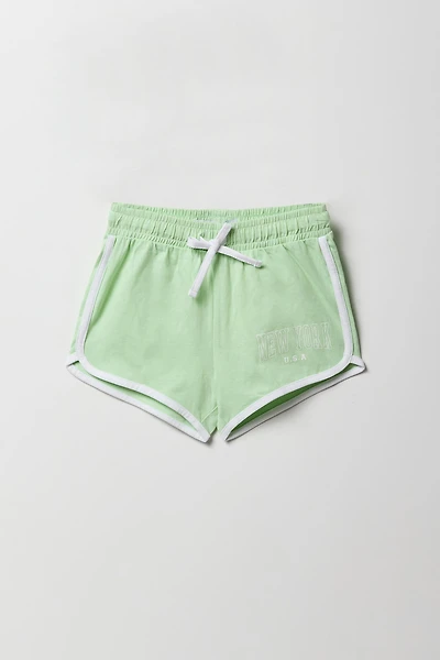 Girls Active Graphic Dolphin Short