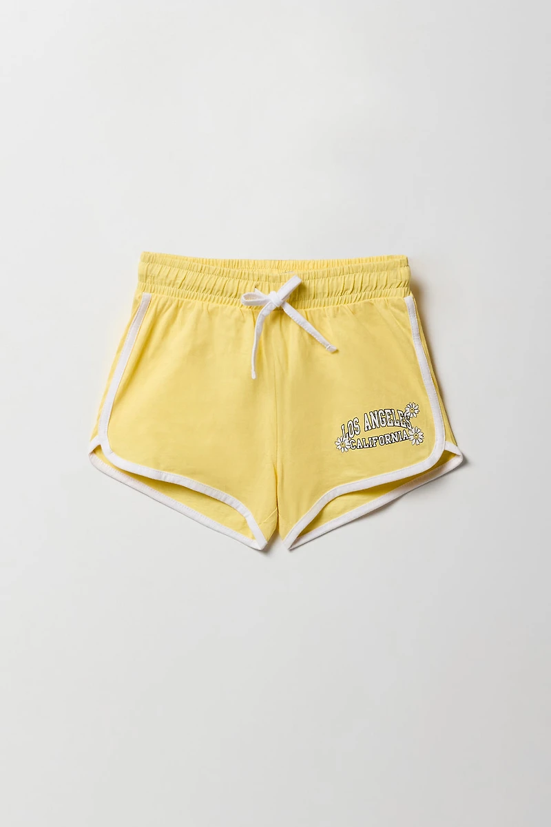 Girls Active Graphic Dolphin Short