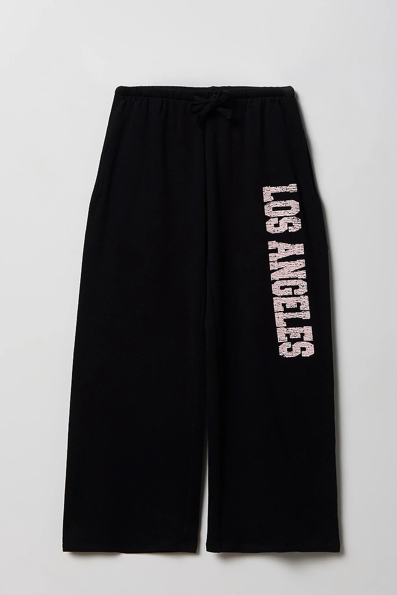 Girls Wide Leg Sweatpant