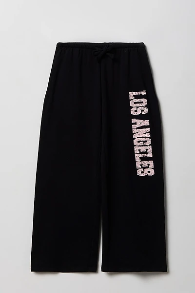 Girls Wide Leg Sweatpant
