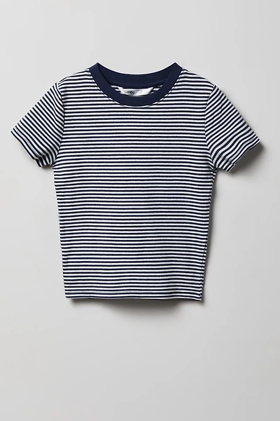 T-shirt côtelé pour fille