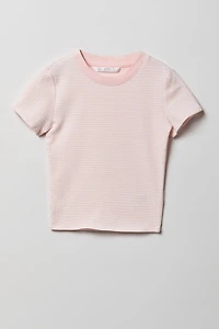 Girls Ribbed T-Shirt