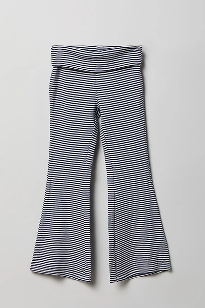 Débardeur côtelé à jambe évasée et taille pliée pour fille