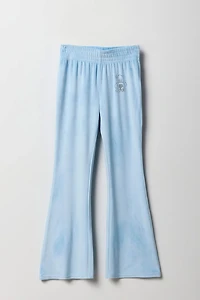 Girls Velour Quarter Flare Pant