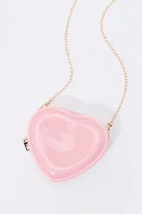 Girls Heart Shaped Crossbody Purse