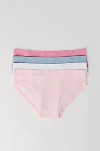 Girls Seamless Ribbed Underwear (4 Pack)