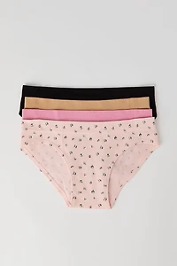 Girls Seamless Ribbed Underwear (4 Pack