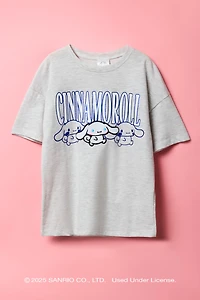 Cinnamoroll™ Girls Embroidered Oversized T-Shirt