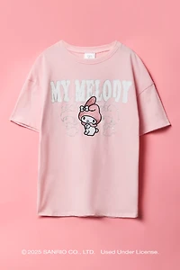 My Melody™ Girls Embroidered Oversized T-Shirt