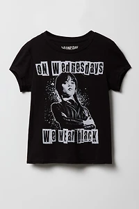 Girls Wednesday Graphic T-Shirt