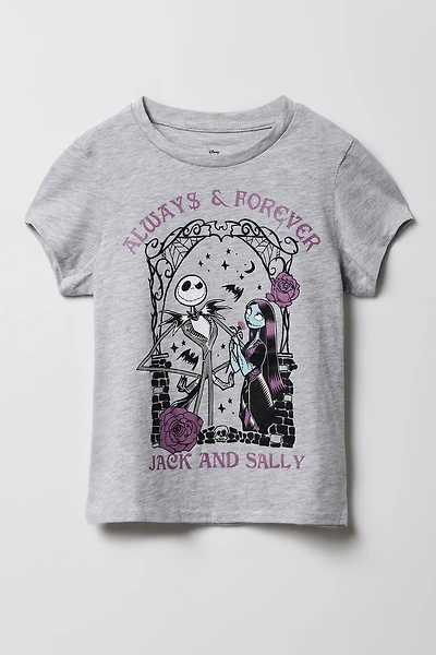 T-shirt à imprimé Jack & Sally pour fille