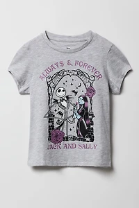 T-shirt à imprimé Jack & Sally pour fille