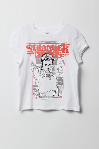 T-shirt à imprimé Stranger Things pour fille