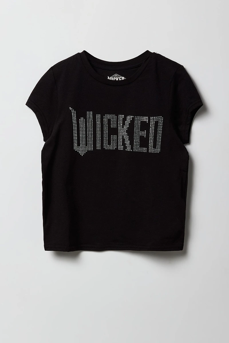 Girls Wicked Rhinestone T-Shirt