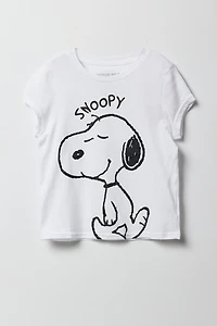 T-shirt à imprimé Snoopy en relief pour fille