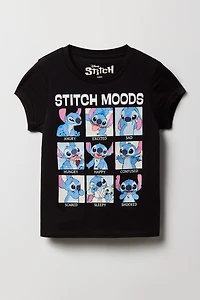 Girls Stitch Mood Graphic T-Shirt