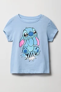 Girls Stitch Cute Graphic T-Shirt