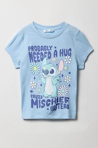 Girls Stitch Hug Graphic T-Shirt