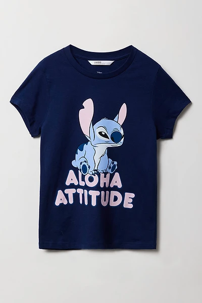 Girls Stitch Attitude Graphic T-Shirt