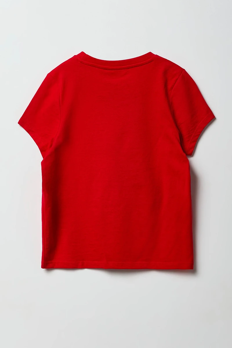 T-shirt à imprimé Monchichi pour filles