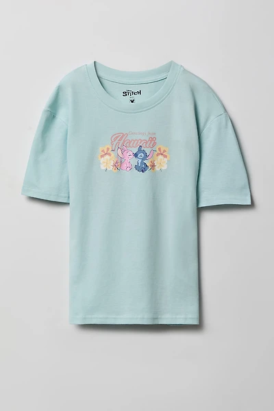 Girls Stitch Hawaii Graphic T-Shirt