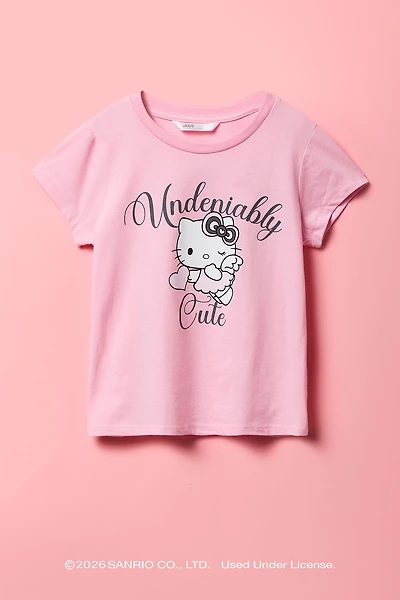 Hello Kitty® Girls Heavy Cotton Graphic T-Shirt
