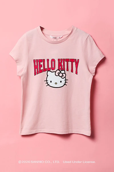 T-shirt en coton épais à imprimé Hello Kitty® pour filles