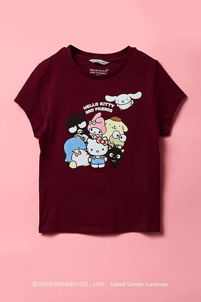 Hello Kitty® & Friends Girls Heavy Cotton Graphic T-Shirt