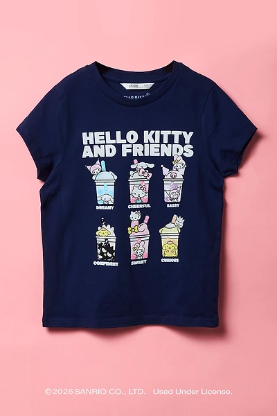 T-shirt en coton épais à imprimé Hello Kitty® & Friends pour filles