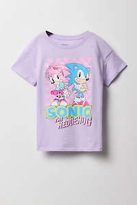 T-shirt à imprimé Sonic the Hedgehog pour fille