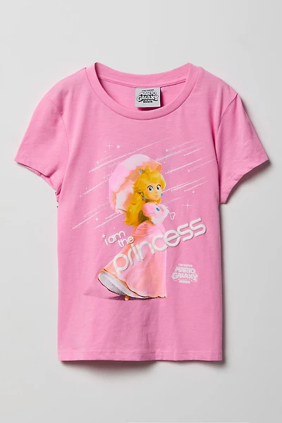 Girls Princess Peach Graphic T-Shirt