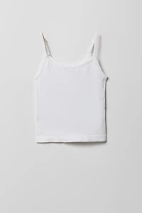 Camisole côtelée sans couture pour fille