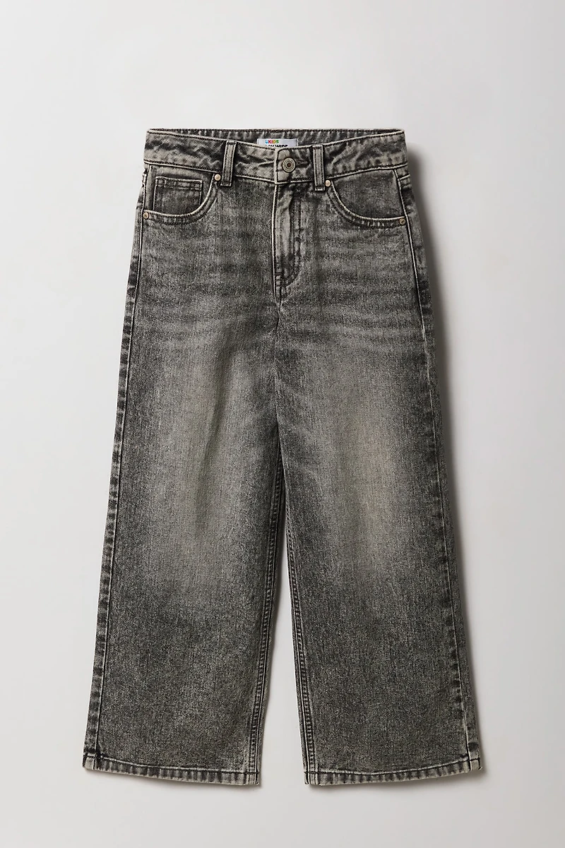 Jean baggy à jambe large pour fille