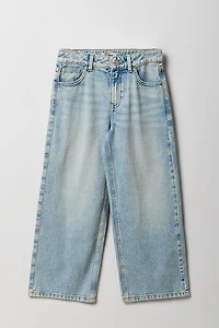 Jean baggy à jambe large pour fille