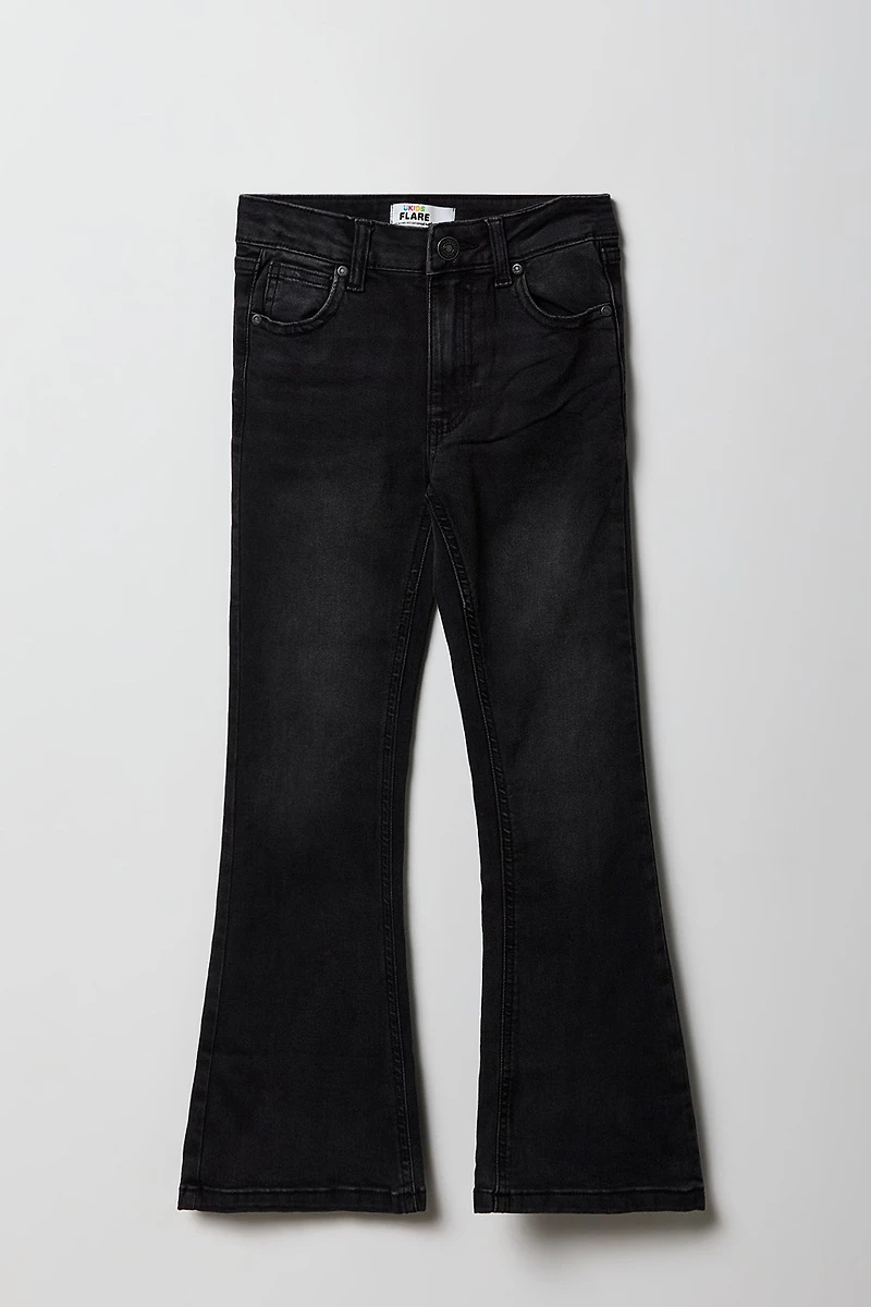 Girls Mid Rise Flare Jean