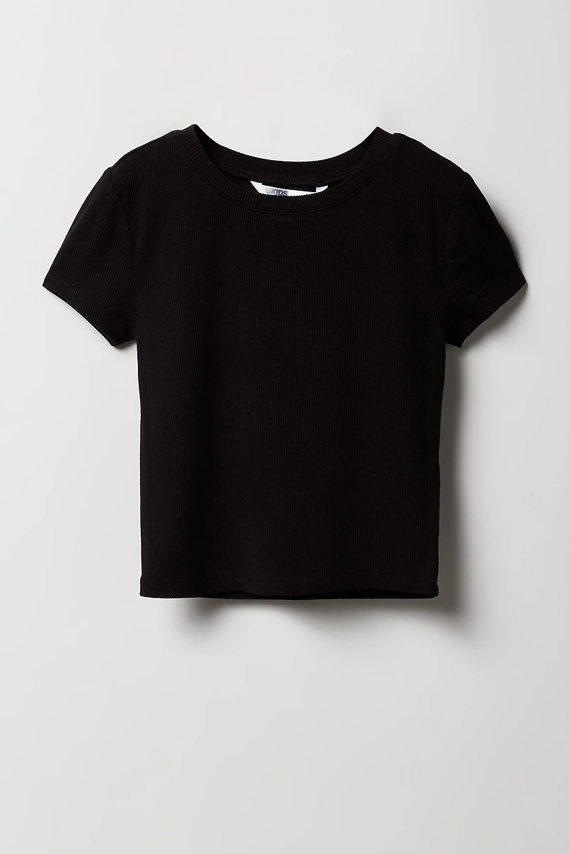 Girls Ribbed T-Shirt