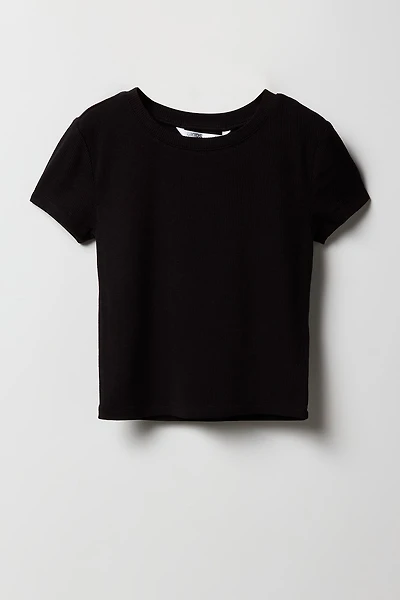 Girls Ribbed T-Shirt