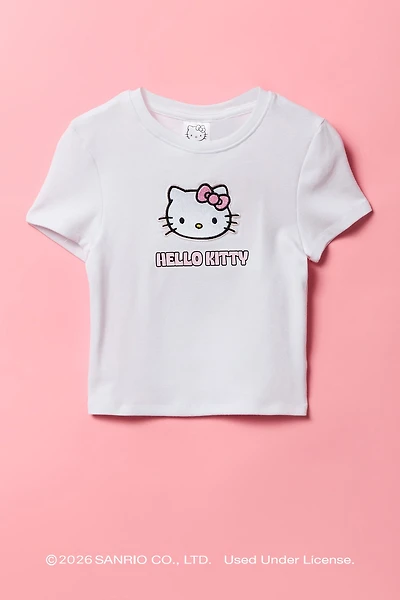 Hello Kitty® Girls Embroidered T-Shirt