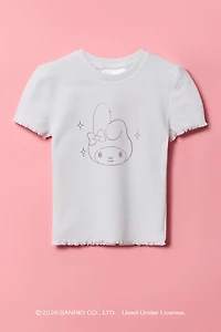 My Melody™ Girls Rhinestone Ribbed T-Shirt