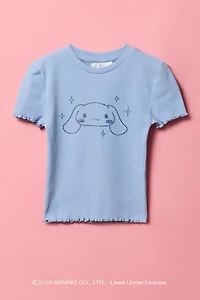 Cinnamoroll™ Girls Rhinestone Ribbed T-Shirt