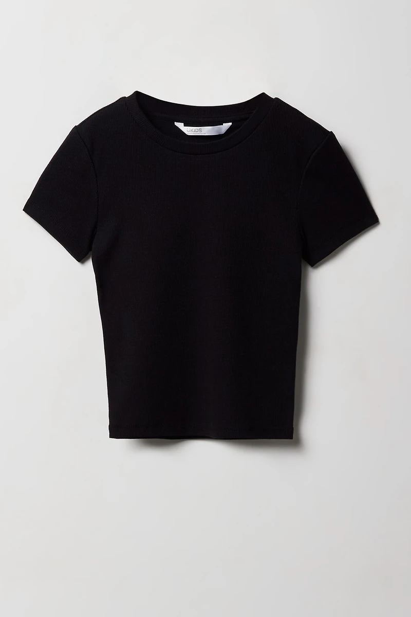 Girls Ribbed T-Shirt